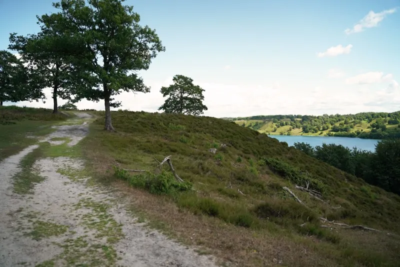 Dollerup Bakker hills and lake near Viborg, Denmark